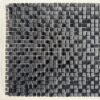 Carrelage mosaïque mix verre brillant  / noir mat